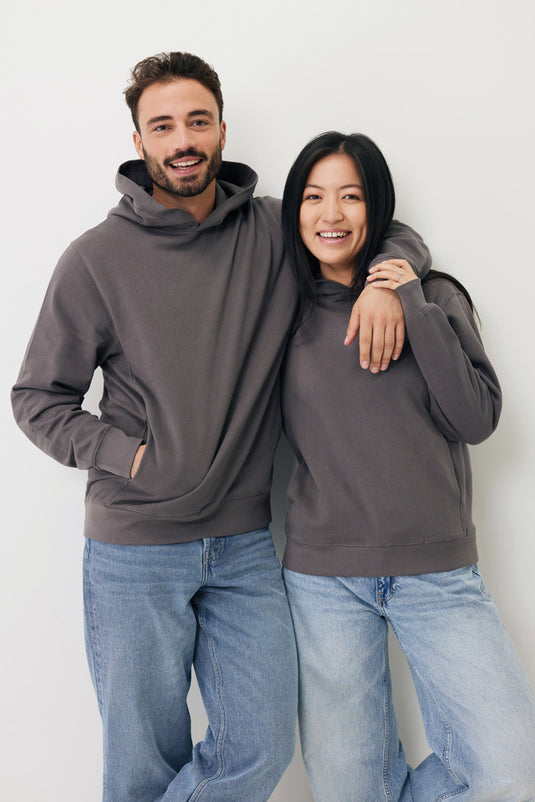 Recycled cotton hoodie with sidepockets - Custom Wood Designs