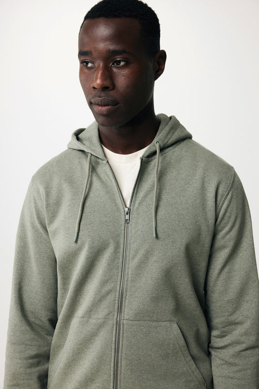 Abisk recycled cotton zip through hoodie - Custom Wood Designs