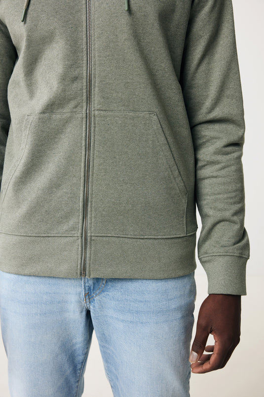 Abisk recycled cotton zip through hoodie - Custom Wood Designs