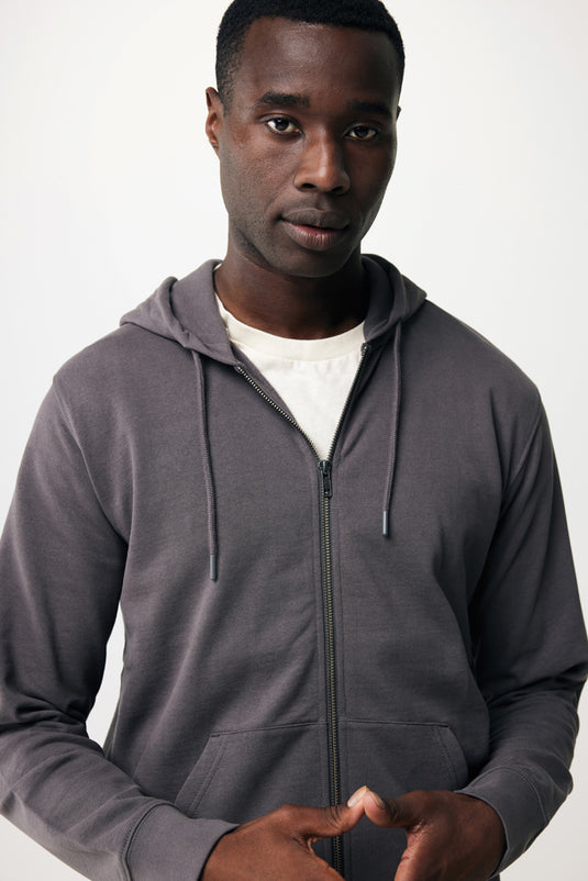 Abisk recycled cotton zip through hoodie - Custom Wood Designs