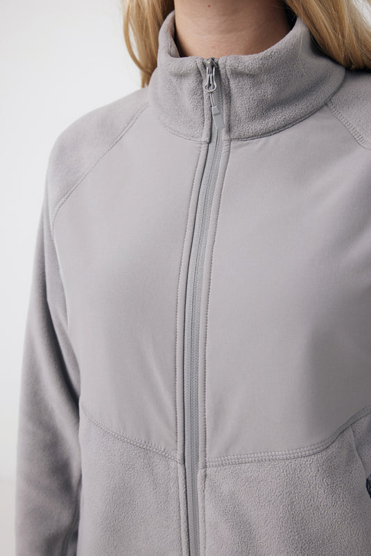 Talun recycled polyester microfleece zip through - Custom Wood Designs