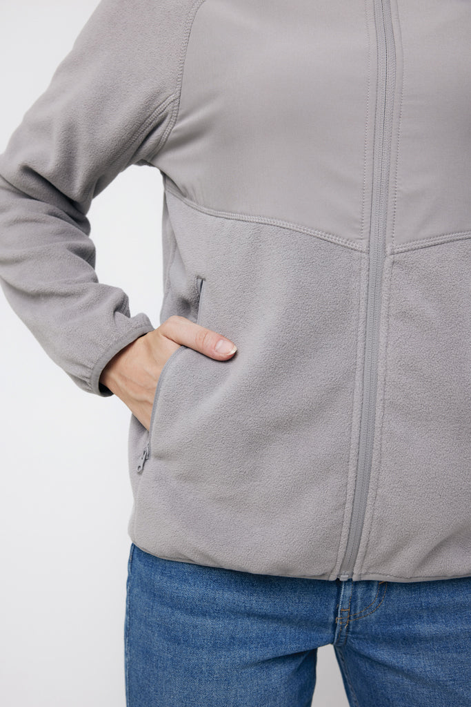 Load image into Gallery viewer, Talun recycled polyester microfleece zip through - Custom Wood Designs
