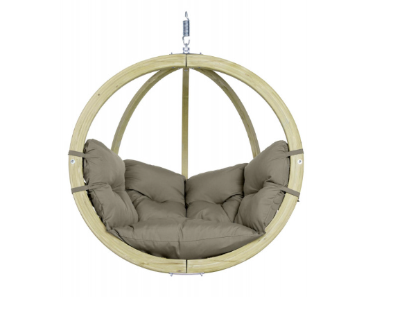 Load image into Gallery viewer, Globo Wood Hanging Chair - Custom Wood Designs Globo Wood Hanging Chair made from [material] – Ideal for [use_case] | Custom Wood Designs
