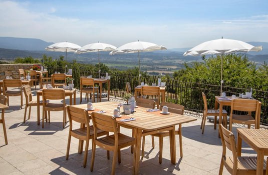 LODGE Teak Outdoor Chair - Custom Wood Designs LODGE Teak Outdoor Chair made from [material] –  [use_case] | Custom Wood Designs