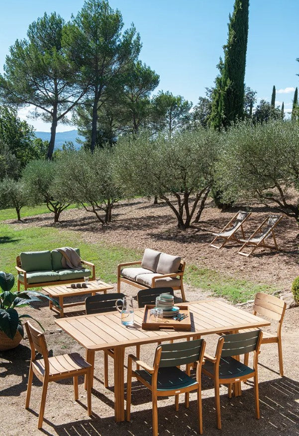 Load image into Gallery viewer, LODGE Teak Outdoor Chair - Custom Wood Designs LODGE Teak Outdoor Chair made from [material] –  [use_case] | Custom Wood Designs
