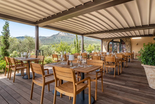 LODGE Teak Outdoor Chair - Custom Wood Designs LODGE Teak Outdoor Chair made from [material] –  [use_case] | Custom Wood Designs