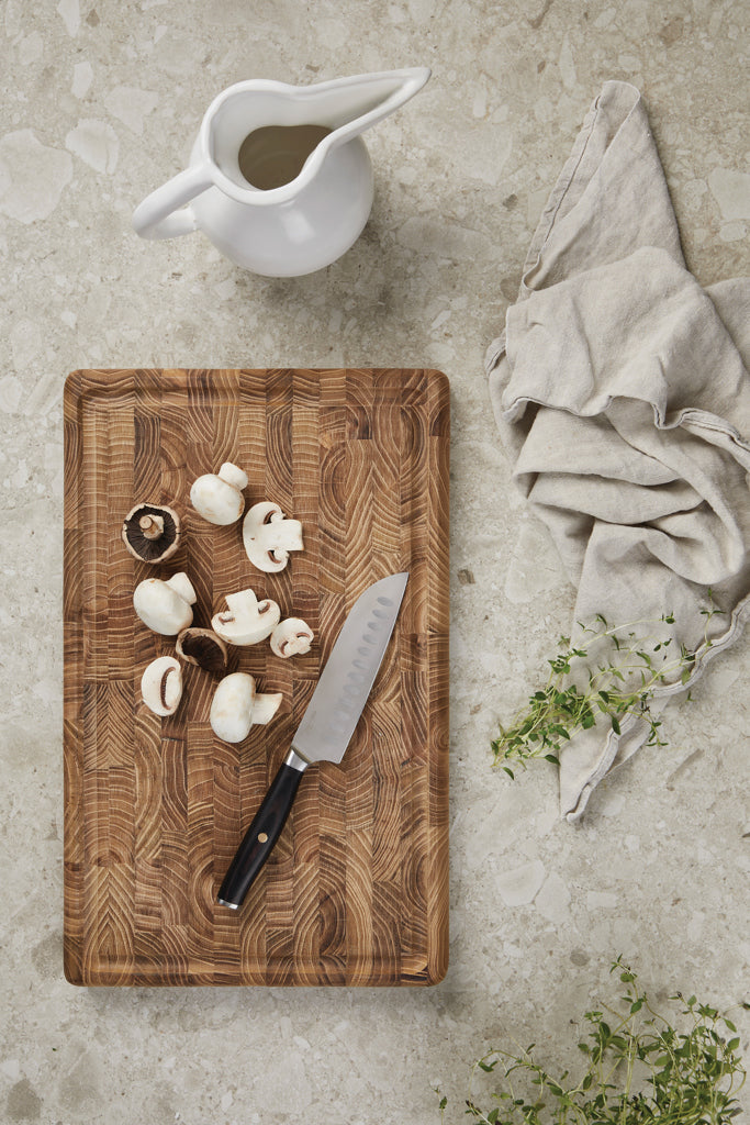 Load image into Gallery viewer, Tara steel santoku knife - Custom Wood Designs
