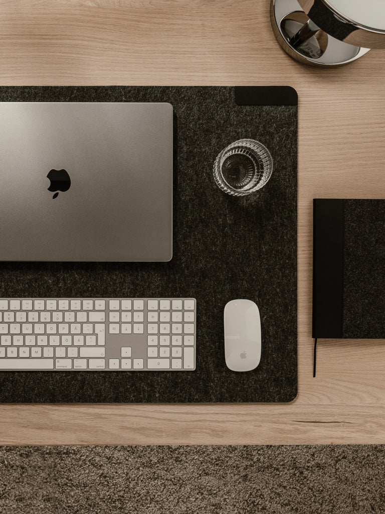 Load image into Gallery viewer, VINGA Albon GRS recycled felt desk pad - Custom Wood Designs
