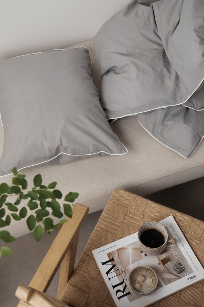 Load image into Gallery viewer, VINGA Marston OCS organic cotton bed linen, 4 pcs set - Custom Wood Designs
