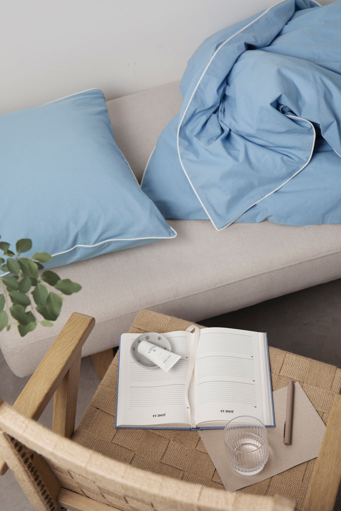 Load image into Gallery viewer, VINGA Marston OCS organic cotton bed linen, 4 pcs set - Custom Wood Designs
