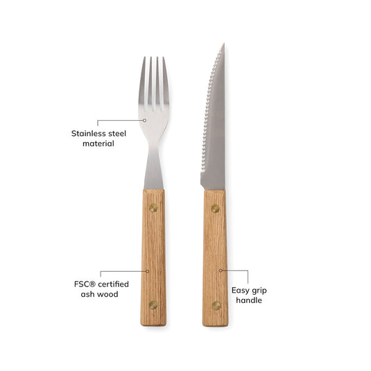 Paso 8 pcs bbq cutlery set - Custom Wood Designs