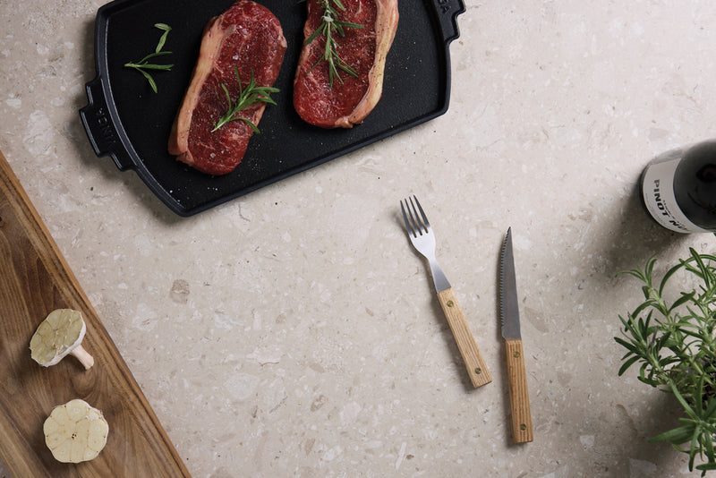 Load image into Gallery viewer, Paso 8 pcs bbq cutlery set - Custom Wood Designs
