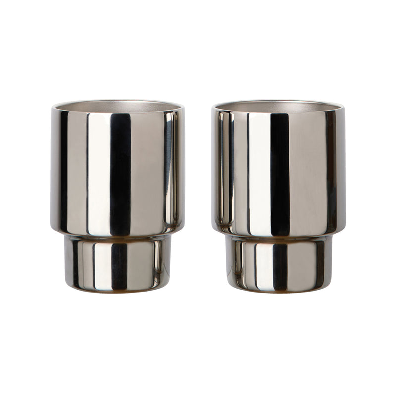 Load image into Gallery viewer, VINGA Nagano RCS  recycled SS mugs, set of 2 - Custom Wood Designs VINGA Nagano RCS  recycled SS mugs, set of 2 made from [material] –  [use_case] | Custom Wood Designs
