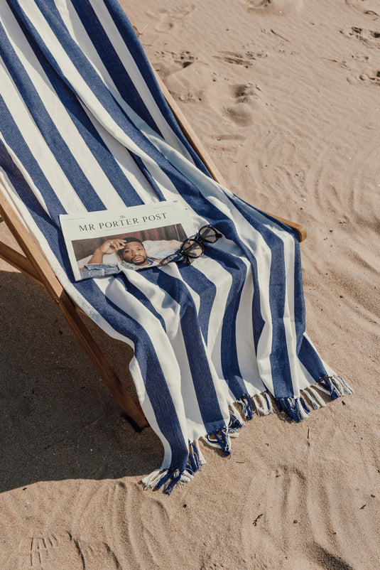 Ornos GRS recycled cotton hammam towel - Custom Wood Designs