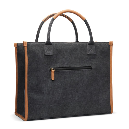 Bosler RCS recycled canvas office tote - Custom Wood Designs
