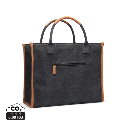Bosler RCS recycled canvas office tote - Custom Wood Designs