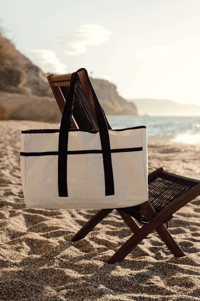 Load image into Gallery viewer, Volonn AWARE™ recycled canvas beach bag - Custom Wood Designs
