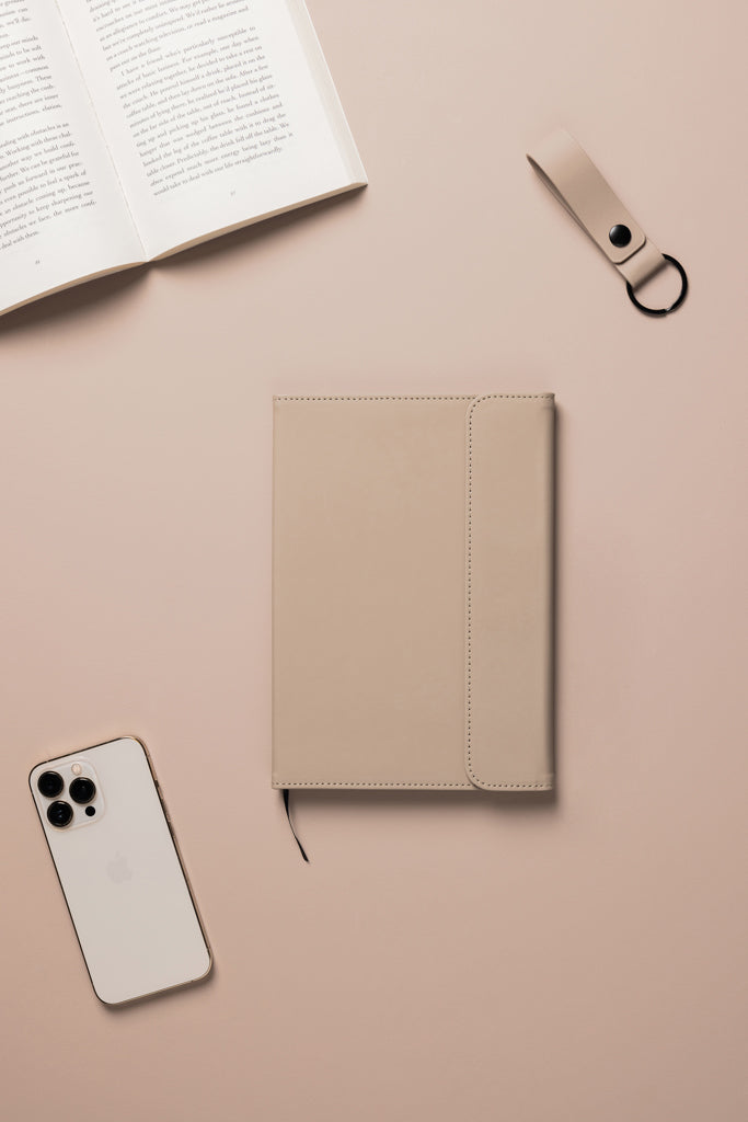 Load image into Gallery viewer, Baltimore GRS certified paper &amp; PU notebook - Custom Wood Designs
