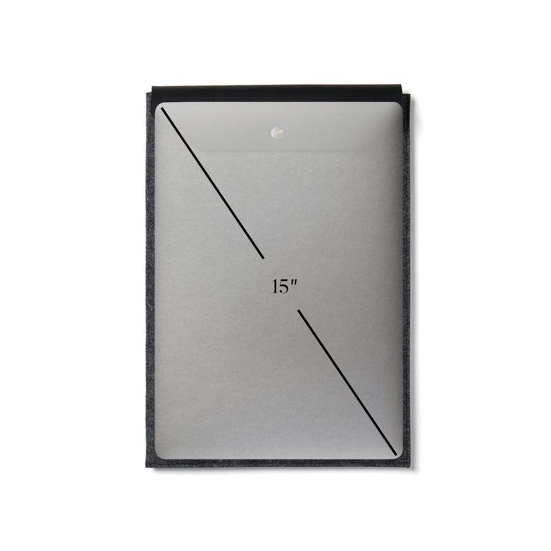 Load image into Gallery viewer, Albo GRS recycled felt 15" laptop sleeve - Custom Wood Designs
