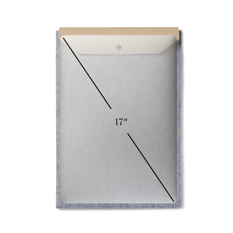 Load image into Gallery viewer, Albo GRS recycled felt 17" laptop sleeve - Custom Wood Designs
