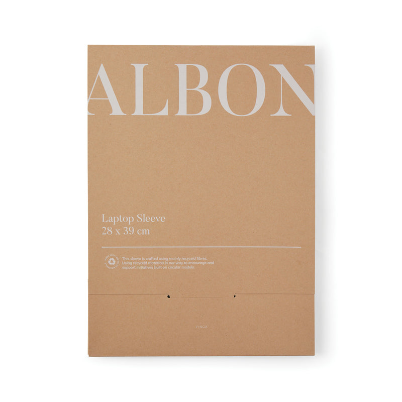 Load image into Gallery viewer, Albo GRS recycled felt 17" laptop sleeve - Custom Wood Designs
