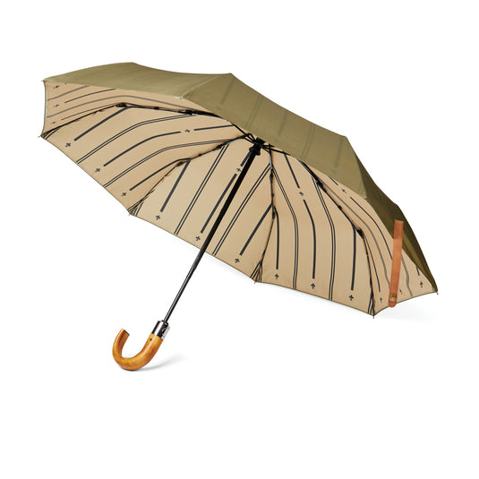 VINGA Bosler AWARE™ recycled pet 21" foldable umbrella - Custom Wood Designs