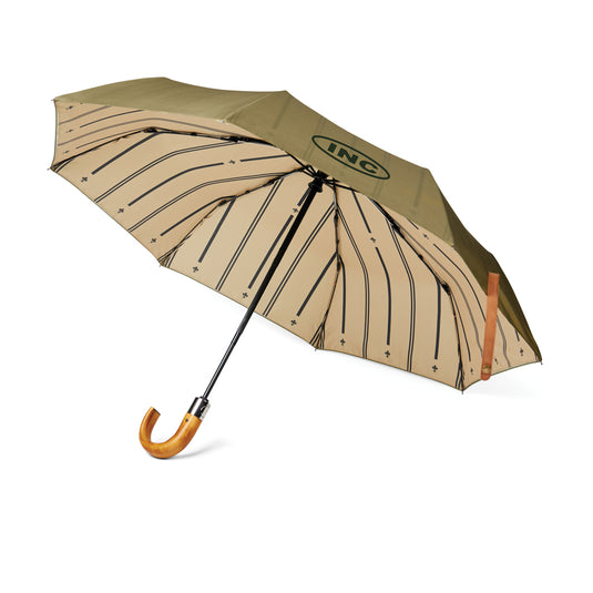 VINGA Bosler AWARE™ recycled pet 21" foldable umbrella - Custom Wood Designs