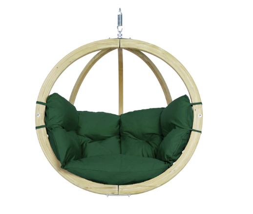 Load image into Gallery viewer, Globo Wood Hanging Chair - Custom Wood Designs Globo Wood Hanging Chair made from [material] – Ideal for [use_case] | Custom Wood Designs
