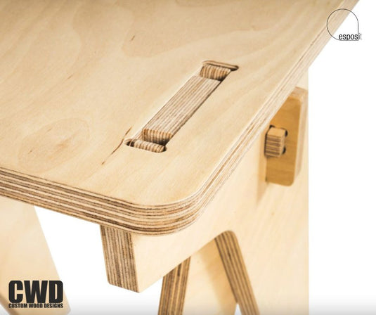 Walker Wooden Stool - Custom Wood Designs