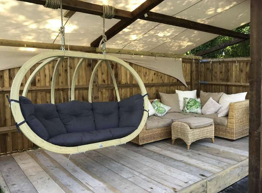 Royal Wood Hanging Chair Amazonas __label: NEW anthracite-royal-wood-hanging-chair-53612455625047