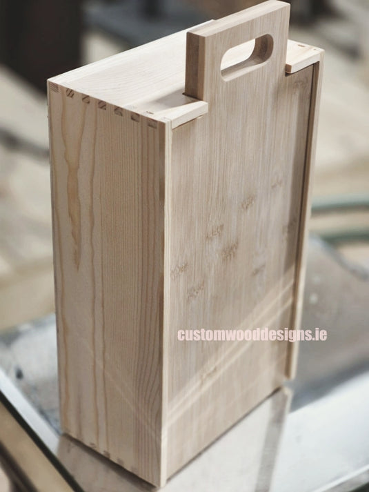 2 in 1 Wooden Wine gift box and cheese board-Bottle box