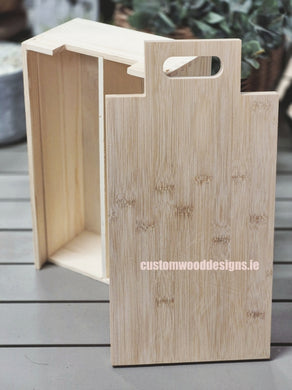 2 in 1 Wooden Wine gift box and cheese board