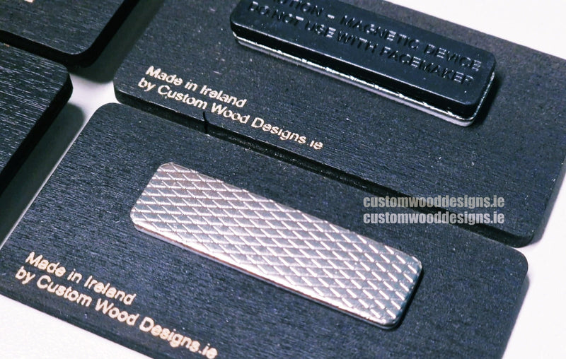 Load image into Gallery viewer, Black Birch Name Badges MOQ 10pcs Bespoke Made Custom Wood Designs __label: Multibuy retail bespoke-made-10pcs-black-birch-name-badges-moq-10pcs-53176978342231
