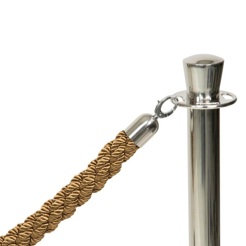 Load image into Gallery viewer, 4 x Barrier post 875x9.5x9.5cm with bases and 5 ropes included Bronze Custom Wood Designs black-4-x-barrier-post-875x9-5x9-5cm-with-bases-and-5-ropes-included-53613675086167
