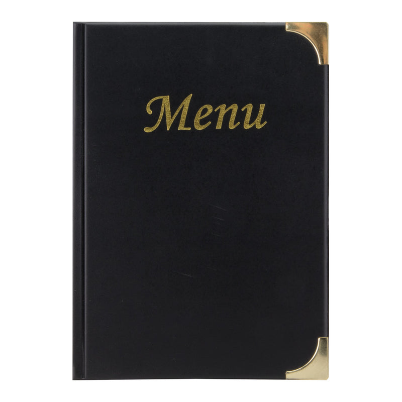 Load image into Gallery viewer, Menu holder 8 x A5 pack of 10 Black Custom Wood Designs __label: Multibuy black-menu-holder-8-x-a5-pack-of-10-53613311099223
