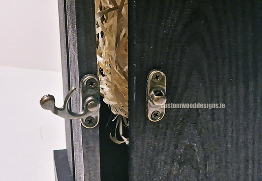 Rustic Bottle Box - Black Single x 25 Bottle box Custom Wood Designs __label: Multibuy Bottle Box bottle-box-default-title-rustic-bottle-box-black-single-53613429784919