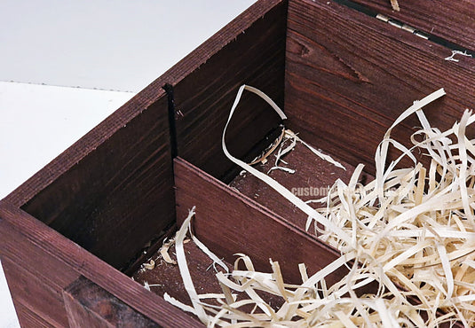 Rustic Bottle Box - Burgundy Double x 25 Bottle box Custom Wood Designs __label: Multibuy Bottle Box gift box Gift Boxes wooden Box bottle-box-default-title-rustic-bottle-box-burgundy-double-52615871234391