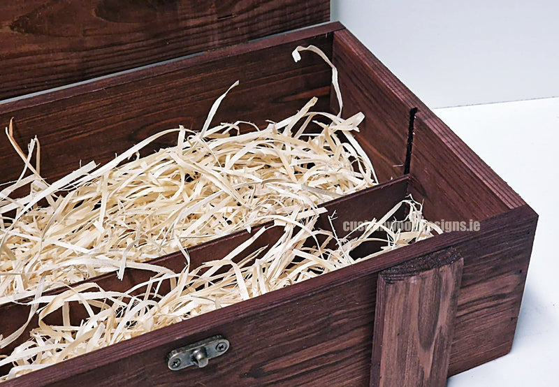 Load image into Gallery viewer, burgundy-stained-wood-double-bottle-box
