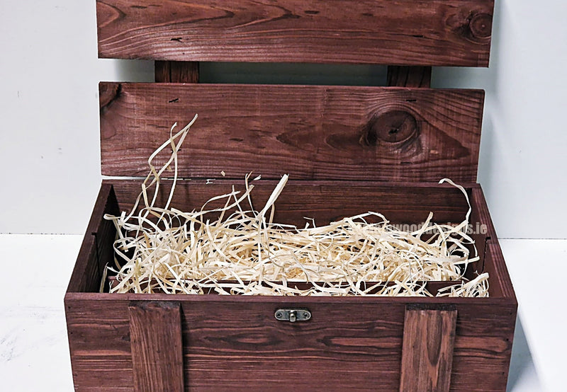 Load image into Gallery viewer, Rustic Bottle Box - Burgundy Double x 25 Bottle box Custom Wood Designs __label: Multibuy Bottle Box gift box Gift Boxes wooden Box bottle-box-default-title-rustic-bottle-box-burgundy-double-53613471826263
