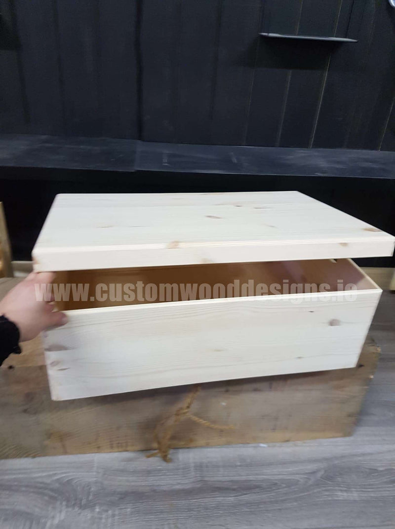 Load image into Gallery viewer, Pine Box MPB4 Box with Lid pin __label: Upload Logo bedroom deco big box big trunk big trunk wood box box with lid chest container crate gift large box open lid pine box room deco solid wood box storage box truk wood wooden box-with-lid-unbranded-pine-box-mpb4-49180146073943
