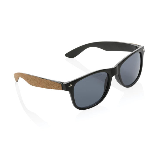 Recycled plastic sunglasses with cork pack of 100 Custom Wood Designs __label: Multibuy corksunglassescustomwooddesigns
