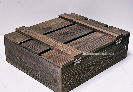 Rustic 3 Bottle Box - Brown x 25 Corporate Gift Box with Wood Wool Custom Wood Designs __label: Multibuy box corporate gift hamper triple wine box wood wool corporate-gift-box-with-wood-wool-1-rustic-3-bottle-box-brown-x-25-53612194824535