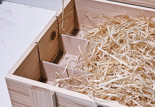 Rustic 3 Bottle Box - Natural x 25 Corporate Gift Box with Wood Wool Custom Wood Designs __label: Multibuy box corporate gift hamper triple wine box wood wool corporate-gift-box-with-wood-wool-1-rustic-3-bottle-box-natural-x-25-52614910574935