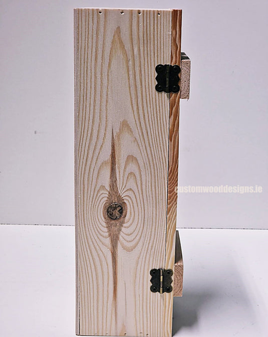 Rustic Bottle Box - Natural Single x 25 Corporate Gift Box with Wood Wool Custom Wood Designs __label: Multibuy gift gift box single box wine box wood wool corporate-gift-box-with-wood-wool-1-rustic-bottle-box-natural-single-53612188238167