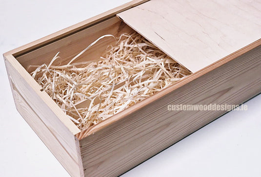 Sliding Lid 2 Bottle Box - Natural x 25 Corporate Gift Box with Wood Wool Custom Wood Designs box corporate double wine gift wine wood wool corporate-gift-box-with-wood-wool-1-sliding-lid-2-bottle-box-natural-x-25-53612166152535
