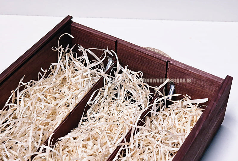 Load image into Gallery viewer, Sliding Lid 3 Bottle Box - Burgundy x25 Corporate Gift Box with Wood Wool Custom Wood Designs box corporate gift hamper triple wine box wood wool corporate-gift-box-with-wood-wool-25-sliding-lid-3-bottle-box-burgundy-x25-52627104661847
