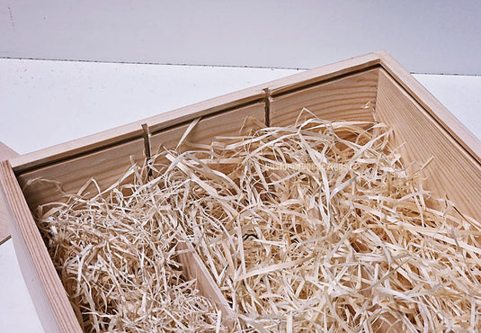 Sliding Lid 3 Bottle Box - Natural x25 Corporate Gift Box with Wood Wool Custom Wood Designs box corporate gift hamper triple wine box wood wool corporate-gift-box-with-wood-wool-25-sliding-lid-3-bottle-box-natural-x25-53612170051927