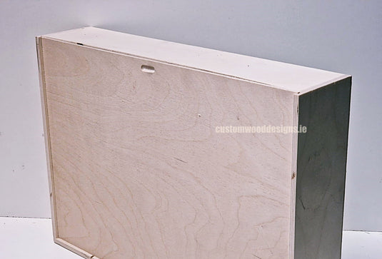 Sliding Lid 5 Bottle Box - Natural x 25 Corporate Gift Box with Wood Wool Custom Wood Designs box corporate gift hamper triple wine box wood wool corporate-gift-box-with-wood-wool-25-sliding-lid-5-bottle-box-natural-x-25-53613503906135