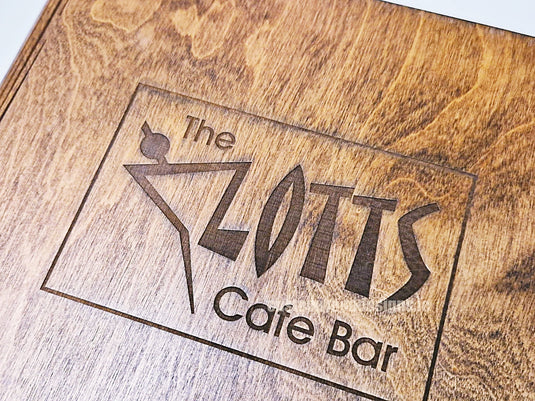 20 x Wooden Menu 15x30cm Custom Wood Designs __label: Multibuy dark-20-x-wooden-menu-15x30cm-52022387638615