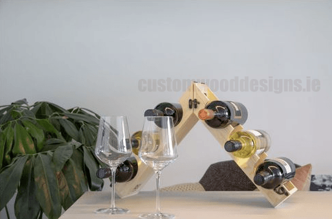 2 in 1 gift box and wine rack Custom Wood Designs default-title-2-in-1-gift-box-and-wine-rack-53612230246743